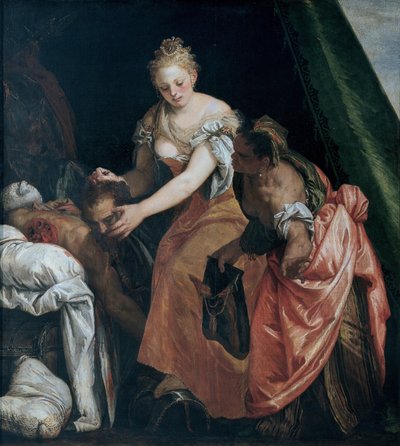 朱迪思（Judith）和霍洛弗内斯（Holofernes）负责人c。 1580 作者 保罗·韦罗内塞