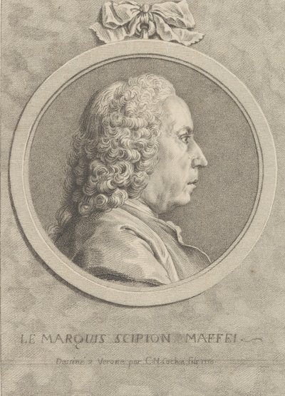 Le Marque Scipion Maffei, 1750., 1750. 作者 巴黎圣母院