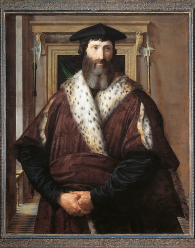 马拉特斯塔-巴利奥尼的画像 作者 Parmigianino