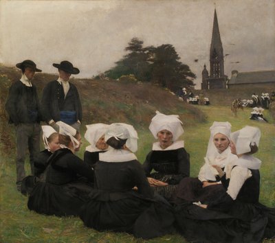 Les Bretonnes au Pardon, 1887. 作者 帕斯卡尔·阿道夫·让·达格南·布维莱