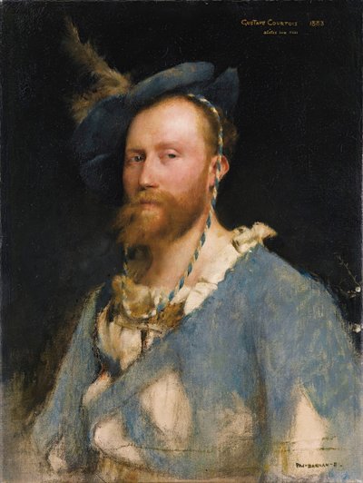 艺术家Gustave Courtois 1852-1923年的肖像，1883年。 作者 帕斯卡尔·阿道夫·让·达格南·布维莱