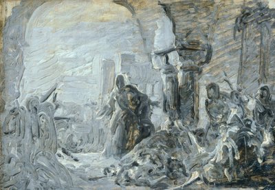 Ricciardino Langoscos Mutter auf der Suche nach ihrem toten Sohn 作者 帕斯夸莱·马萨克拉