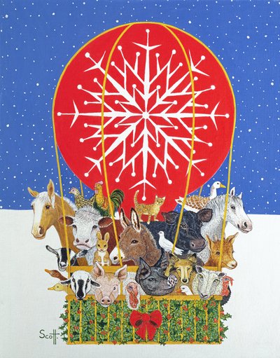 圣诞之旅（布面油画） 作者 帕特·斯科特