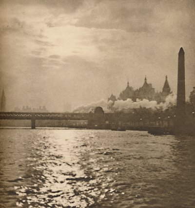 通往多佛的铁路过河的地方，c1935年。 作者 帕特森