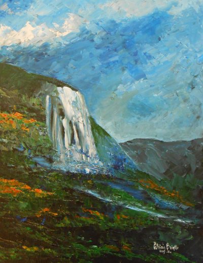 Cascade home，2015（画板上的丙烯酸树脂） 作者 帕特里夏·布林特（Patricia Brintle）