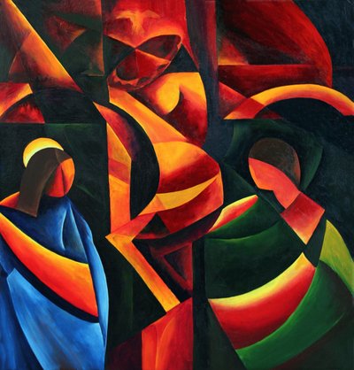 基督 - 最后一口气，2008（布面丙烯） 作者 帕特里夏·布林特（Patricia Brintle）