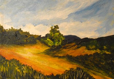La route de Thiote，2014（画布上的丙烯酸） 作者 帕特里夏·布林特（Patricia Brintle）