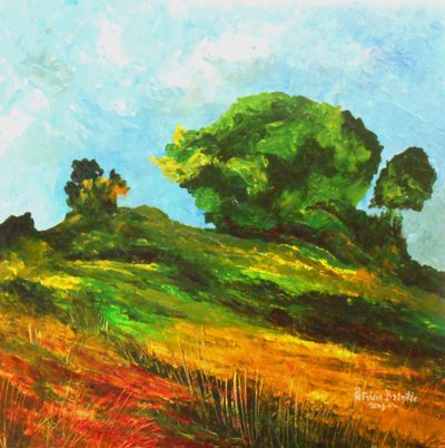 Mayette之路，2015年（布面丙烯酸） 作者 帕特里夏·布林特（Patricia Brintle）