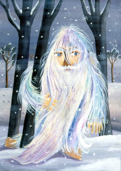 雪人 - Patrizia La Porta 创作的插画，2000 年。 作者 帕特里齐娅·拉波塔