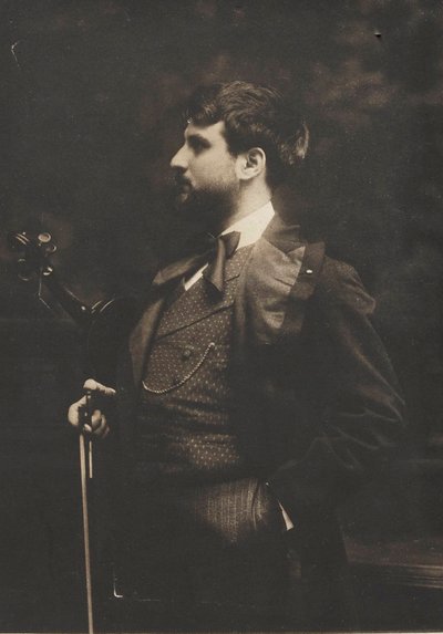 小提琴家和作曲家Joan Manén y Planas 1883-1971的肖像，约1910年。 作者 保罗·奥杜亚德