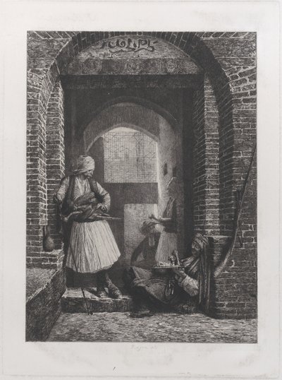 Arnaut Guardhouse in Cairo, 1868., 1868. 作者 保罗·阿道夫·拉贡
