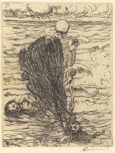 网的铸造 Le coup de filet, 1900. 作者 保罗·阿尔伯特·贝斯纳德