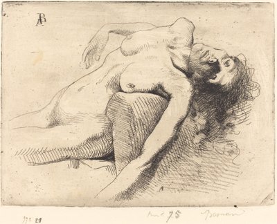 垂死的女人La Mourante, 1885年。 作者 保罗·阿尔伯特·贝斯纳德