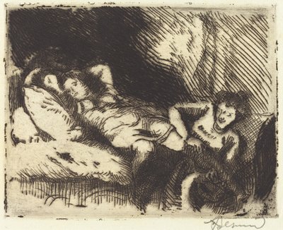 去睡觉 Le coucher, 1913. 作者 保罗·阿尔伯特·贝斯纳德