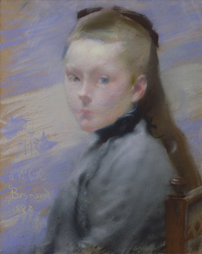 艺术家女儿的肖像 作者 Paul Albert Besnard
