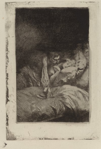 谋杀Le Meurtre》，1885年。 作者 保罗·阿尔伯特·贝斯纳德