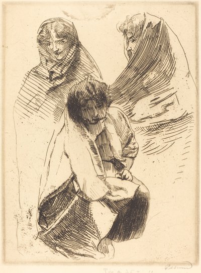 三个戴面纱的女人 Trois femmes voilées, 1899. 作者 保罗·阿尔伯特·贝斯纳德