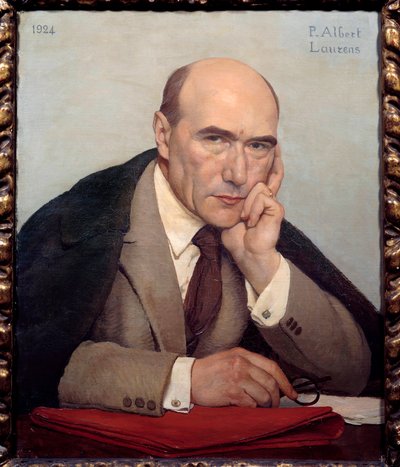 法国作家安德烈·基德（Andre Gide）的肖像（1869-1951） 作者 保罗·阿尔伯特·劳伦斯