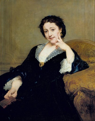Portrait of Madeleine Brohan (1833-1900) from the Comedie Francaise Painting by Paul Baudry (1828-1885) 1860 Sun. 1,06 x 0,84 m Paris, musee d