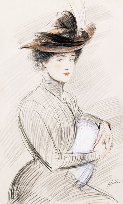一位优雅的女士 作者 保罗·塞萨尔·Helleu