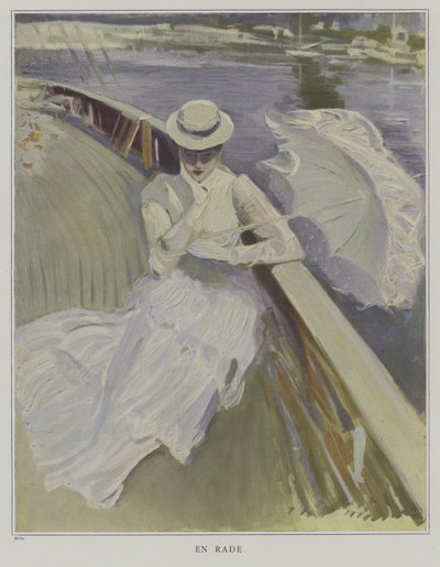 一排（在港口） 作者 Paul Cesar Helleu