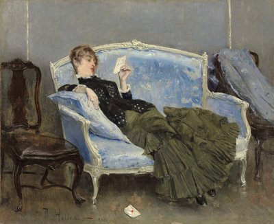 La Lettre, 1880. 作者 保罗·塞萨尔·Helleu