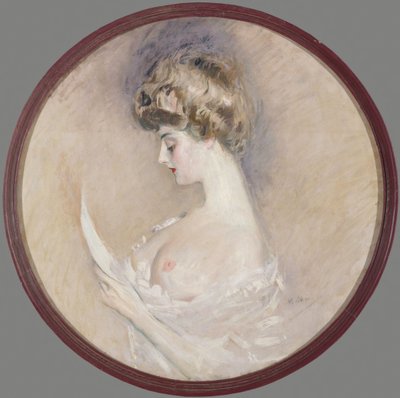 Marthe Letellier, née Fourton的肖像，约1900年。 作者 保罗·塞萨尔·Helleu
