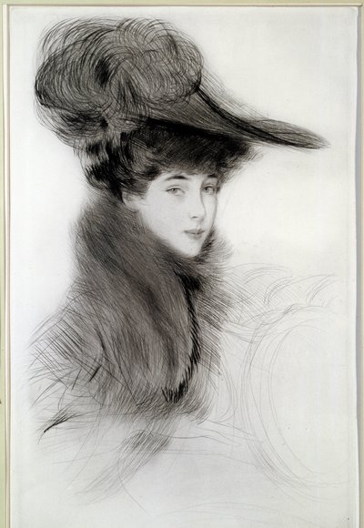 马尔堡公爵夫人的画像。保罗-海勒（1859-1927）的绘画，20世纪。巴约纳，博纳博物馆 作者 保罗·塞萨尔·Helleu