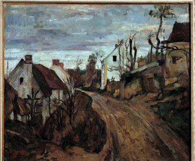 通往瓦兹河畔奥维尔 (Auvers sur Oise) 的乡村道路 保罗·塞尚 (1839-1906) 1872 年作画 0.46x0.55 m 巴黎，奥赛博物馆 作者 保罗·塞尚