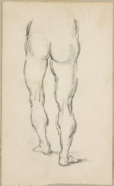 卢卡·西诺雷利（Luca Signorelli）之后：腿部研究，c.1883-86 作者 保罗·塞尚