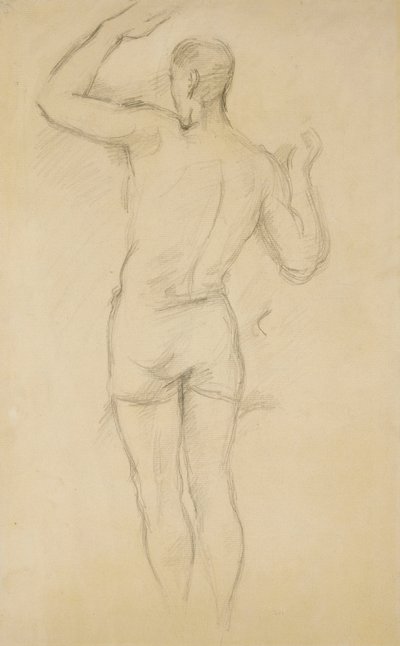 泳客站立；站立式泳客c。 1885-88 作者 保罗·塞尚
