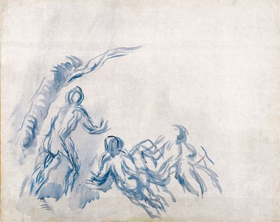 泳客泳客，1904-1906 作者 保罗·塞尚