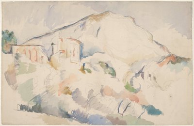 黑城堡和圣维克多山，约1890-1895年 作者 保罗·塞尚
