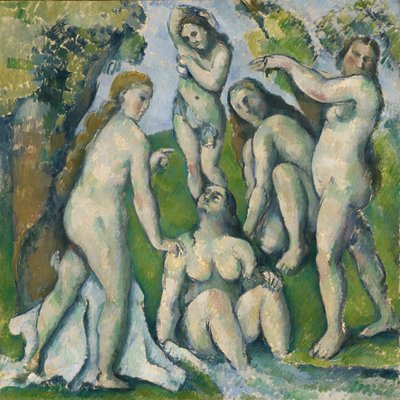 五个沐浴者，1885-87 作者 Paul Cézanne