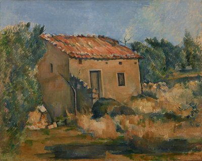法语: Maison dans la campagne aixoise 普罗旺斯地区艾克斯附近的废弃房屋 作者 保罗·塞尚