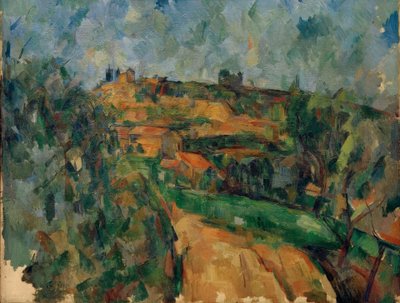 Chemin des Lauves顶部的旋转路 作者 保罗·塞尚
