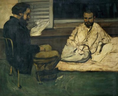 保罗·亚历克西斯（Paul Alexis）阅读埃米尔·佐拉（Emile Zola） 作者 保罗·塞尚