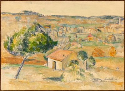 普罗旺斯的Plaine provençale平原，1883-1885。 作者 保罗·塞尚
