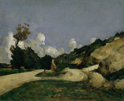 乡村小路，c.1871 作者 Paul Cézanne