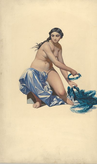 名利图的研究，来自Hémicycle des Beaux-Arts，École des Beaux-Arts，约1837-41。 作者 保罗德拉罗什
