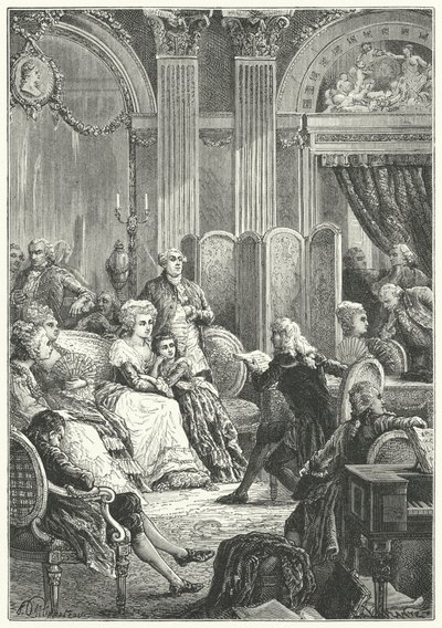 A salon at the beginning of the reign of Louis XVI of France 作者 保罗·多米尼克·菲利普波特