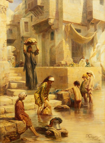 泳客，1896年 作者 保罗·多米尼克·菲利普波特