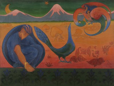 纳比景观》，1890年。 作者 保罗·埃利·兰森