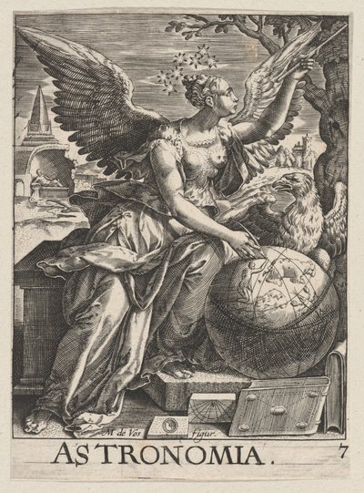 图版7：Astronomia，选自《七种文科》，约1628-66年，约1628-66年。 作者 保罗·普林斯