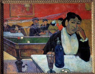 At the cafe (Arles) Painting by Paul Gauguin (1848-1902) 1888 Moscow. Pushkin Museum 作者 保罗·高更
