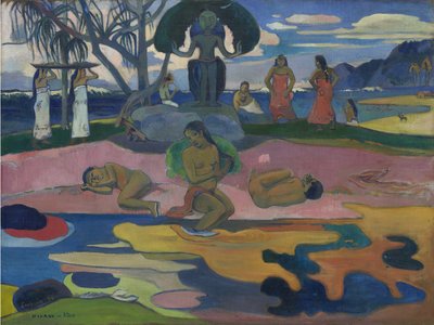 神之日（Mahana no Atua） 1894（布面油画 作者 保罗·高更