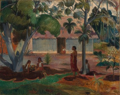 那棵大树。 1891年 作者 保罗·高更