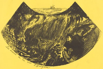 海洋的戏剧：进入大漩涡（Les drames de la mer）。 作者 保罗·高更