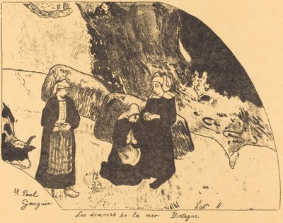 布列塔尼的海洋戏剧(Les drames de la mer, Bretagne) 作者 保罗·高更