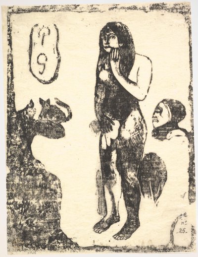 前夕，1898-99年。 作者 保罗·高更